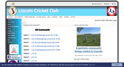 Desktop Screenshot of lincolncricket.org